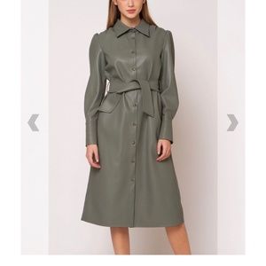 Vegan Leather Dress | Medium